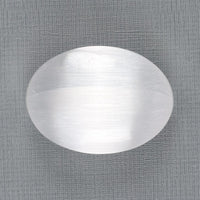 Selenite Palm Stone