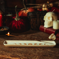 Moon phase incense holder