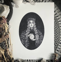 Moon Maiden Fine Art Print - Full Moon Magick - Witchcraft