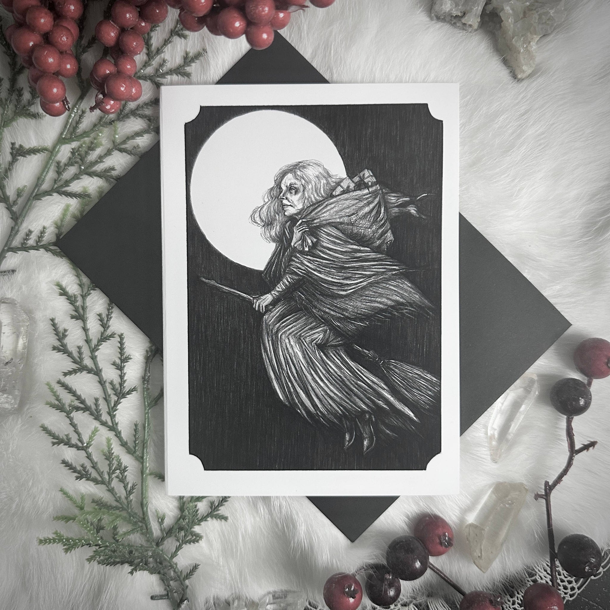 La Befana the Christmas Witch - Folded Cards - Yule