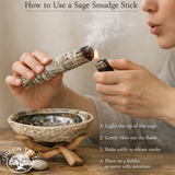 Lavender Sage Smudge for Peace 10 cm