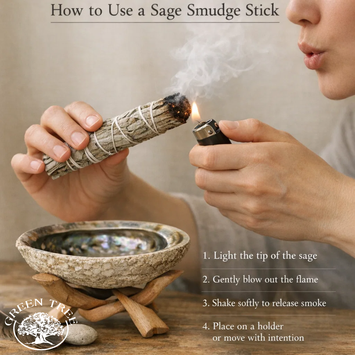 Lavender Sage Smudge for Peace 10 cm