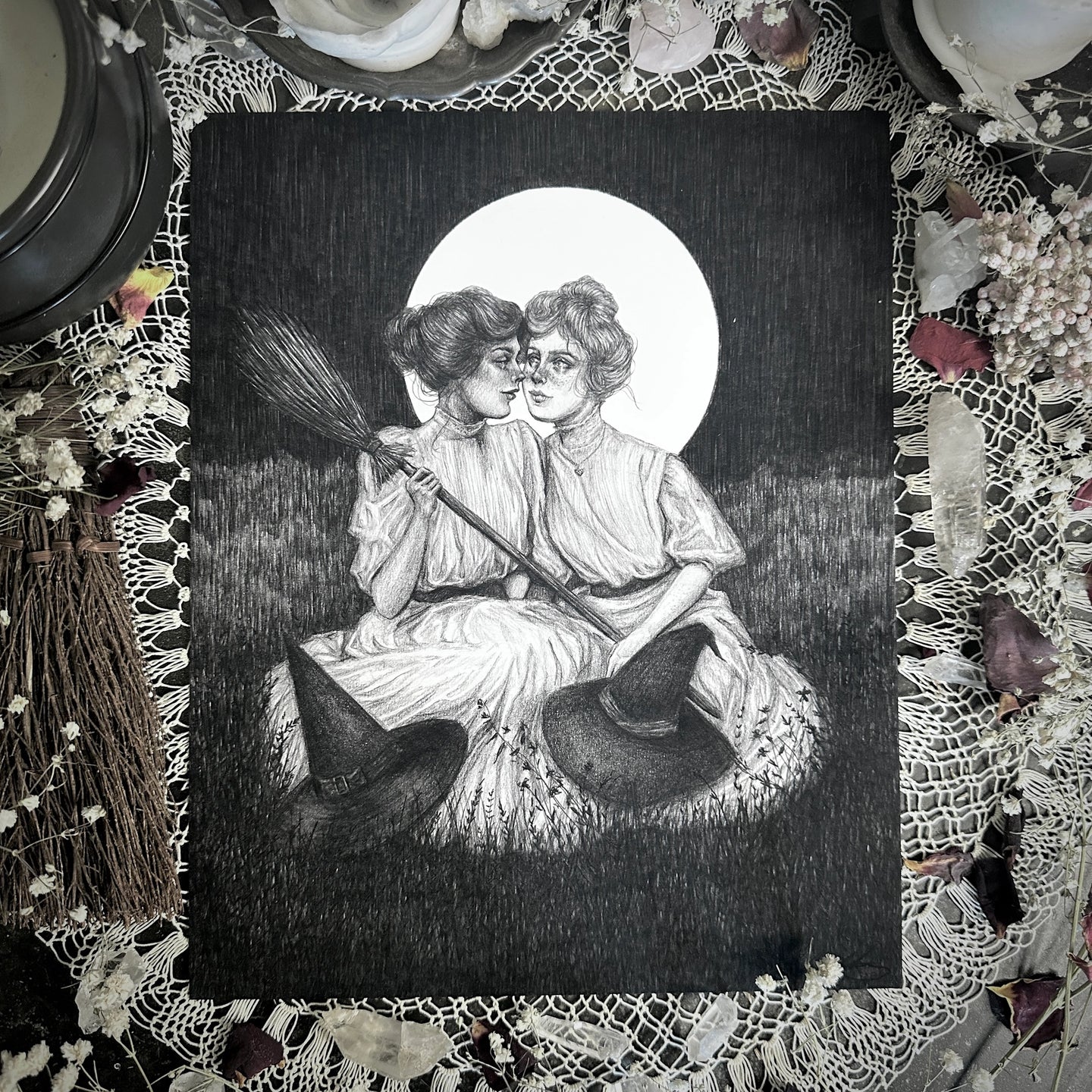 The Lovers Fine Art Print - Queer Victorian Witches