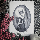 Lady Krampus Holiday Cards - Double Sided 5x7" Cards
