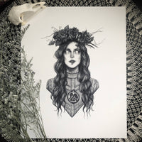 Persephone Fine Art Print - Greek Goddess of the Underworld