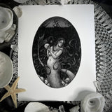 Calypso Fine Art Print - Siren - Gothic Mermaid