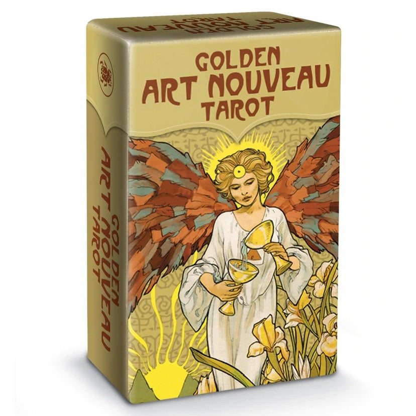 Art Nouveau Golden Mini Tarot Deck