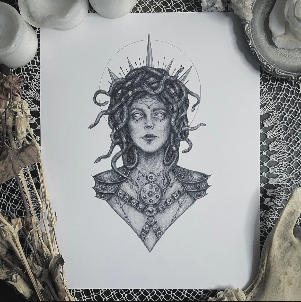 Medusa Fine Art Print by Caitlin McCarthy