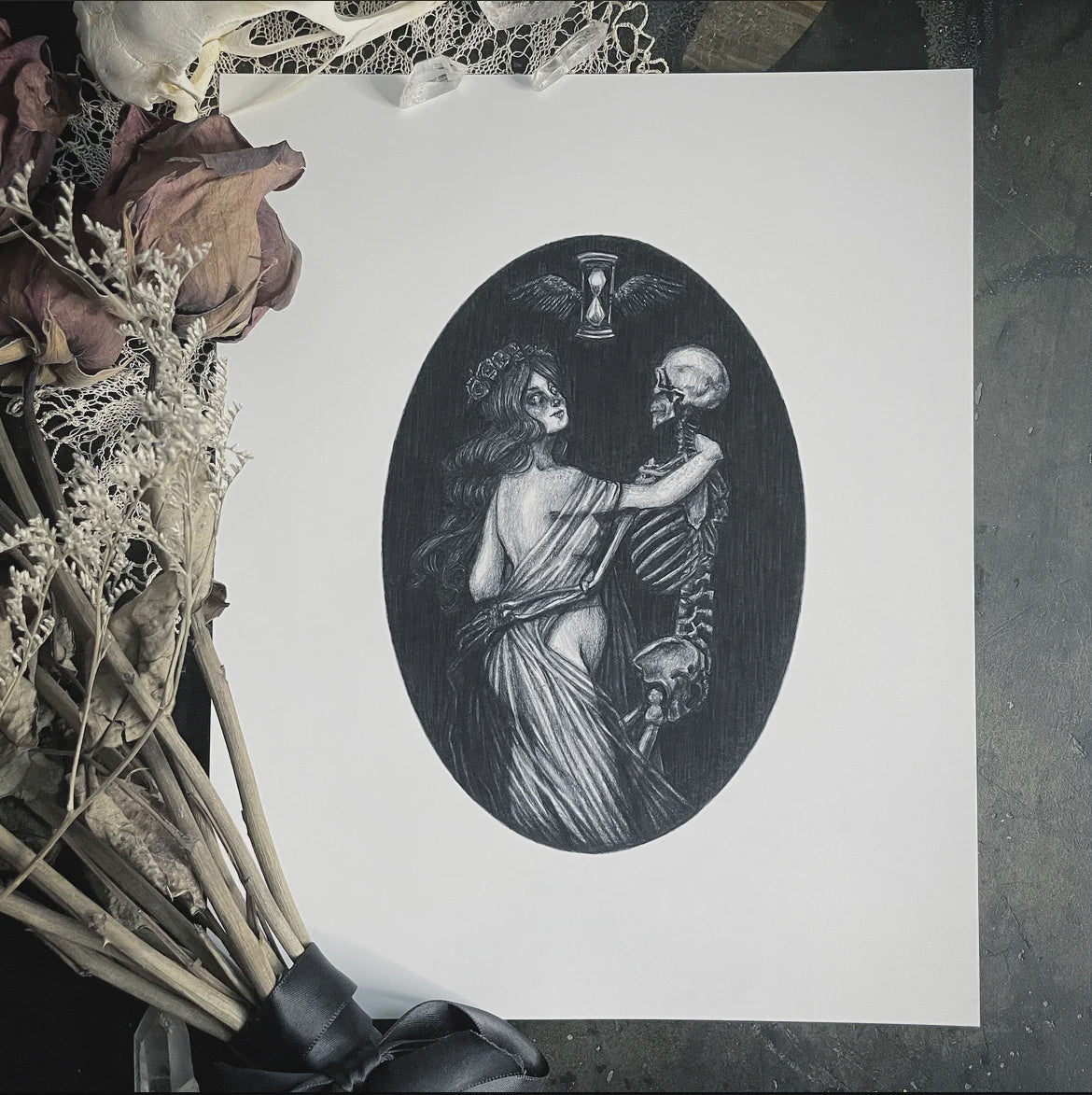 Death and the Maiden Fine Art Print by Caitlin McCarthy