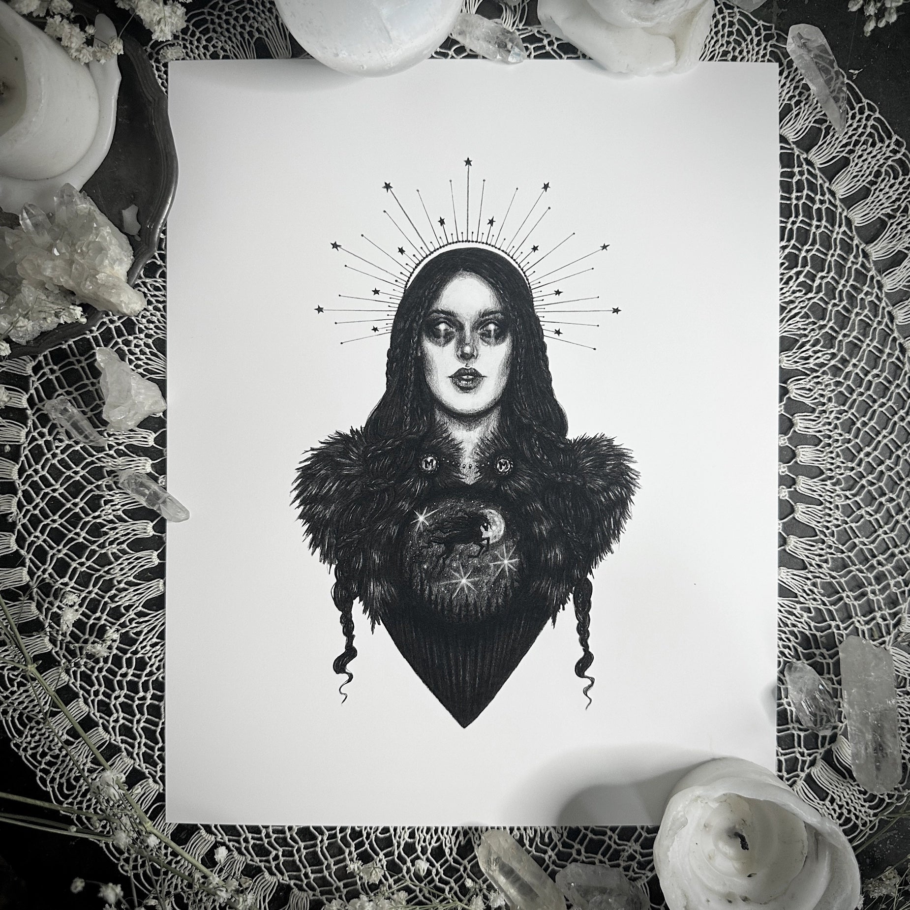 Nótt Fine Art Print - Norse Goddess of Night