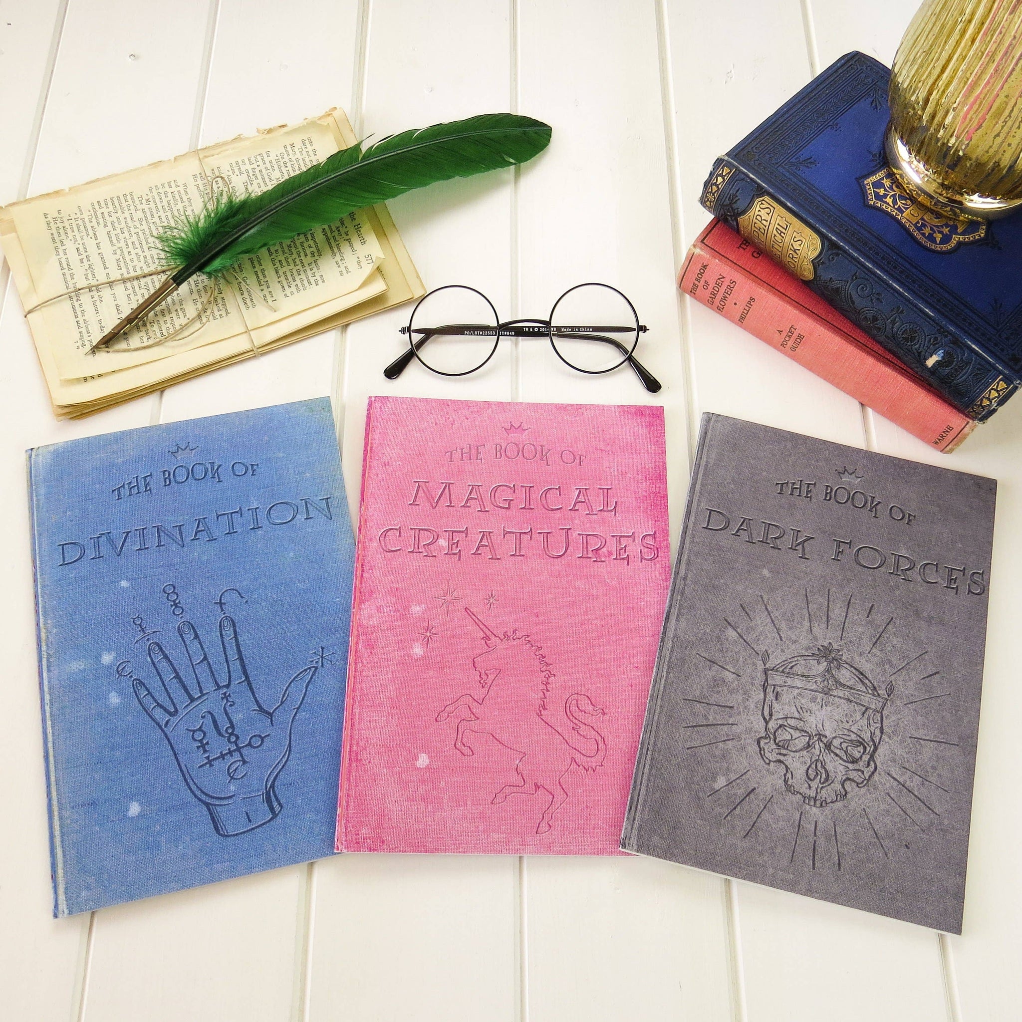 Divination Wizard Magic Notebook Blue A5 Lined Book