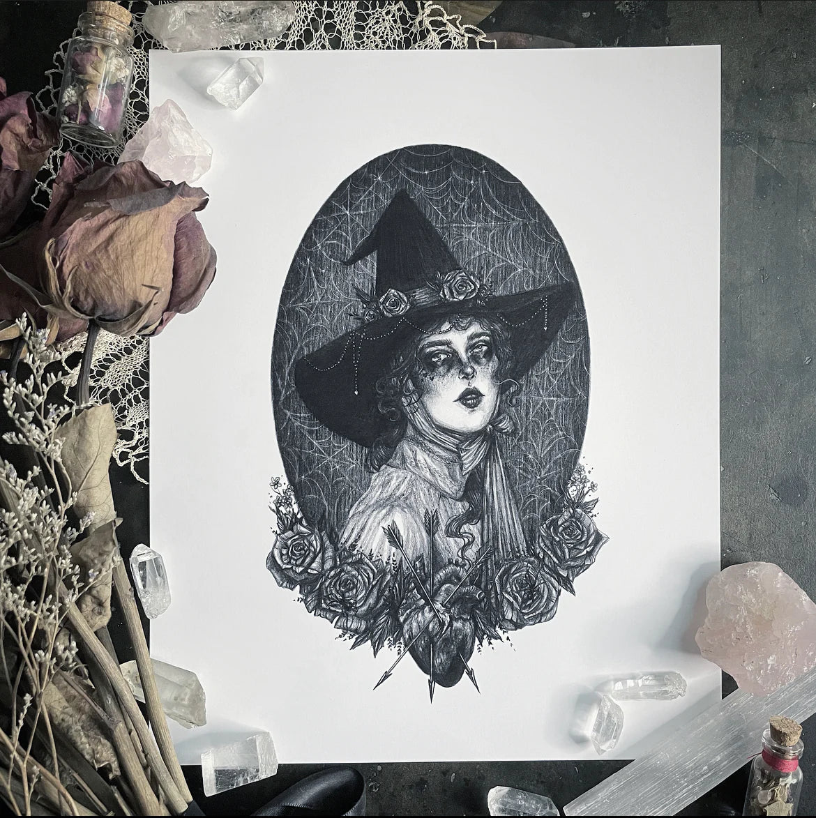 Spellbound Art Print - Victorian Love Witch by Caitlin McCarthy