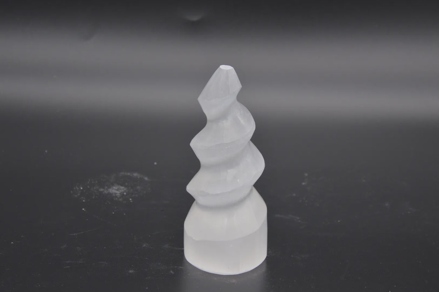 Selenite Unicorn Tower Small