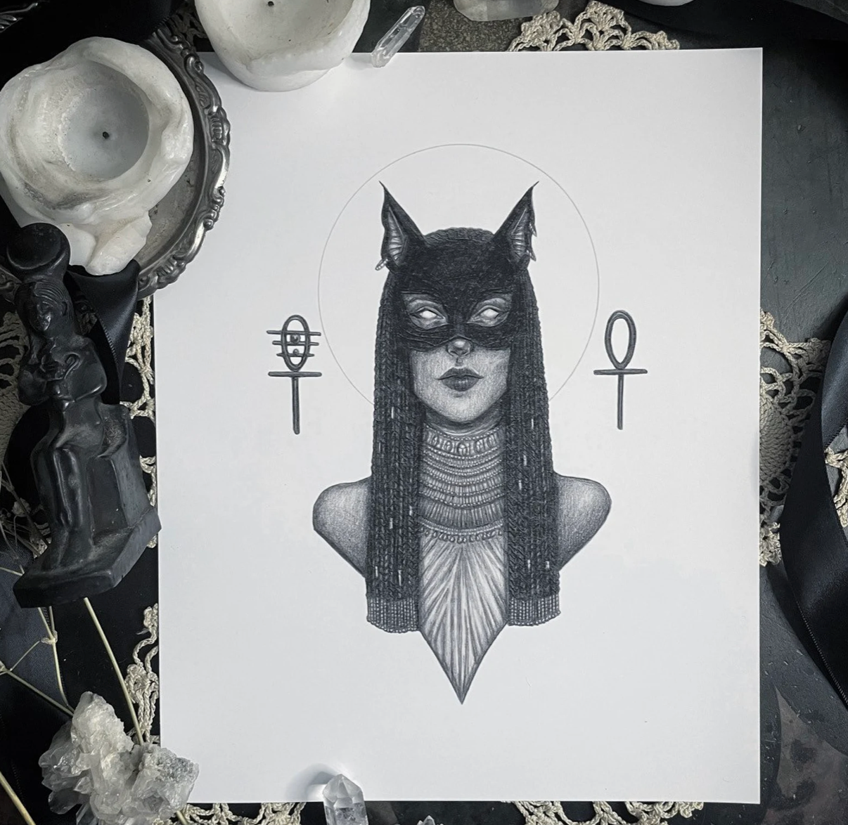 Bastet Art Print by Caitlin McCarthy